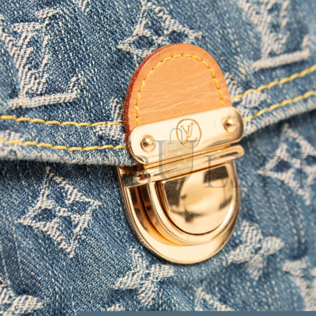 LOUIS VUITTON MASTER DENIM MONOGRAM DENIM  PLEATY M95050 (26*15*9cm)